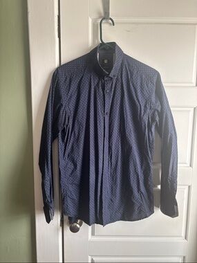 Steel & Jelly Navy Blue Button up shirt Size M